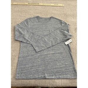 Hawker Rye Mens Long Sleeve T Shirt Size M Crew Neck Light Blue Cotton NWT